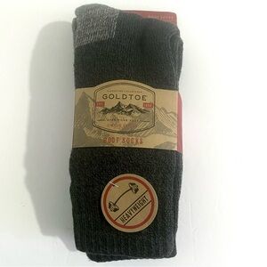 Gold Toe New Heavyweight Boot Socks 2 Pack Hiking Outdoor Men’s OS 6 - 12.5